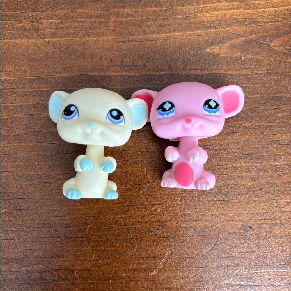 LPS White and Pink Mouse Bundle / Lot